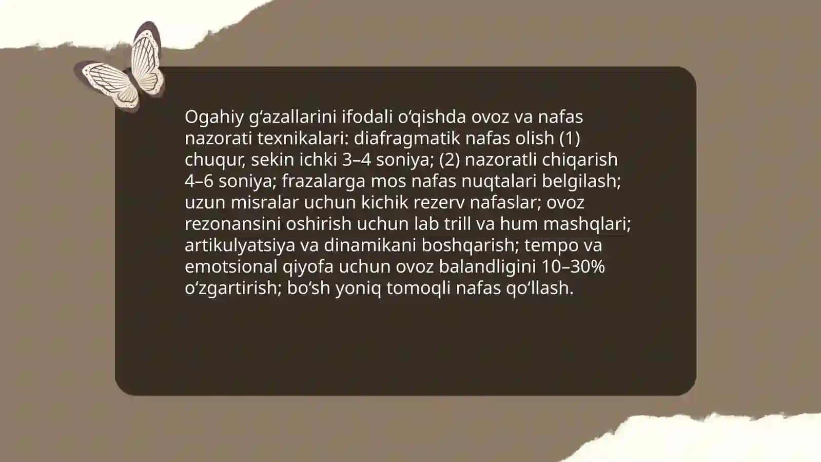 Ogahiy g‘azallarini ifodali o‘qish va sharhlash 3