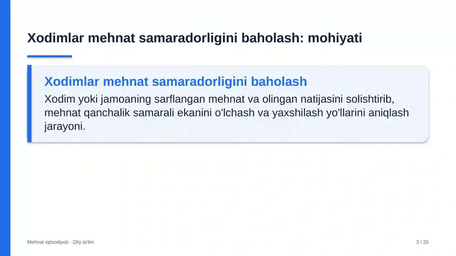 Gulchilikda xodimlar mehnat samaradorligini baholash 3