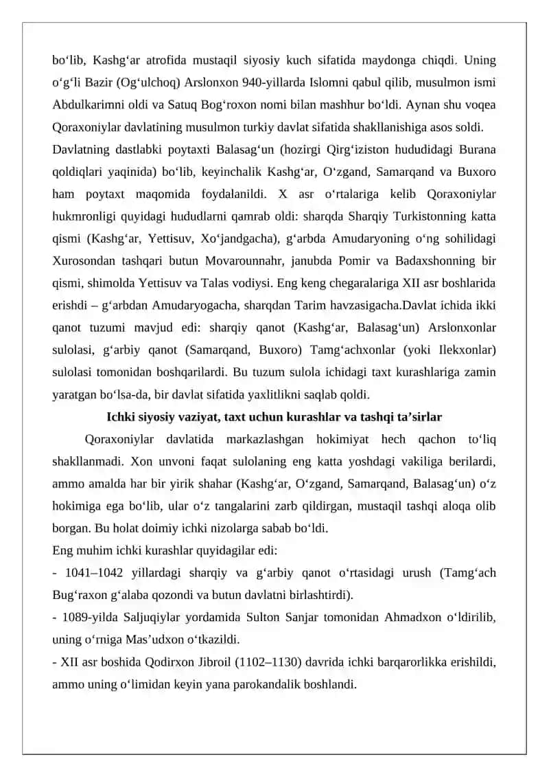 Qoraxoniylar Sulolasi 3