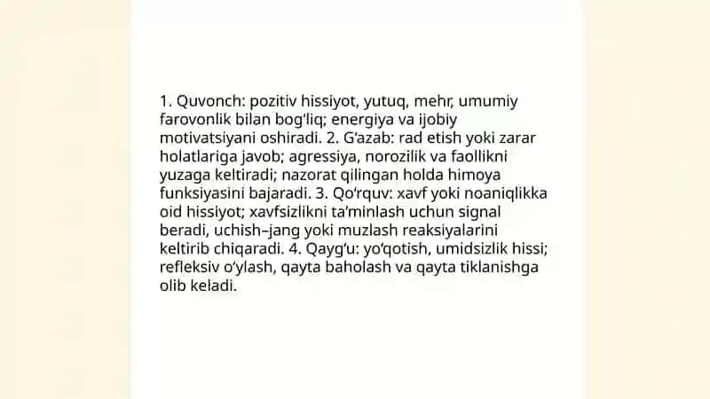 Hissiyot va iroda 3