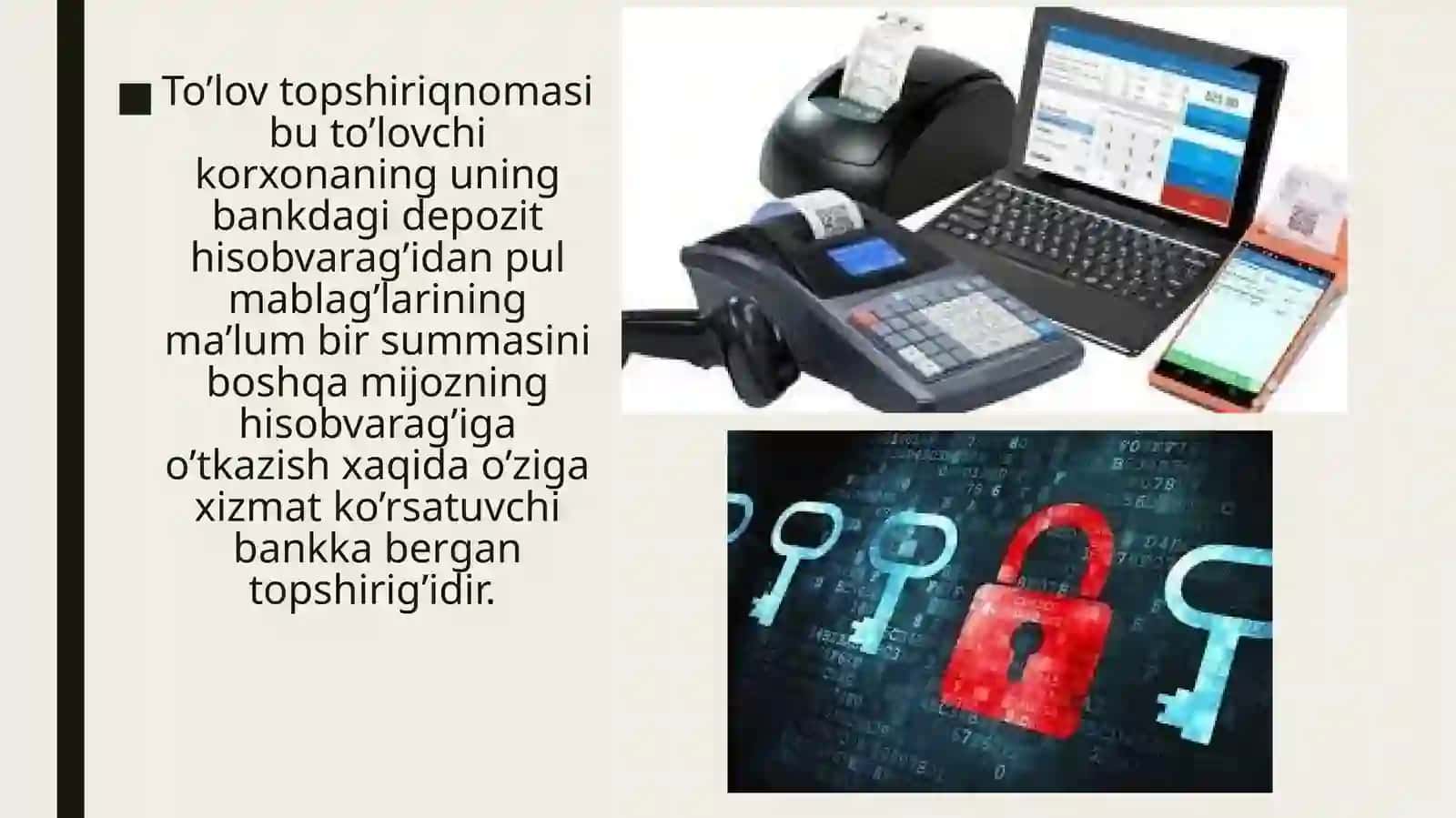 To'lov topshiriqnomalari bilan hisob kitoblar 3