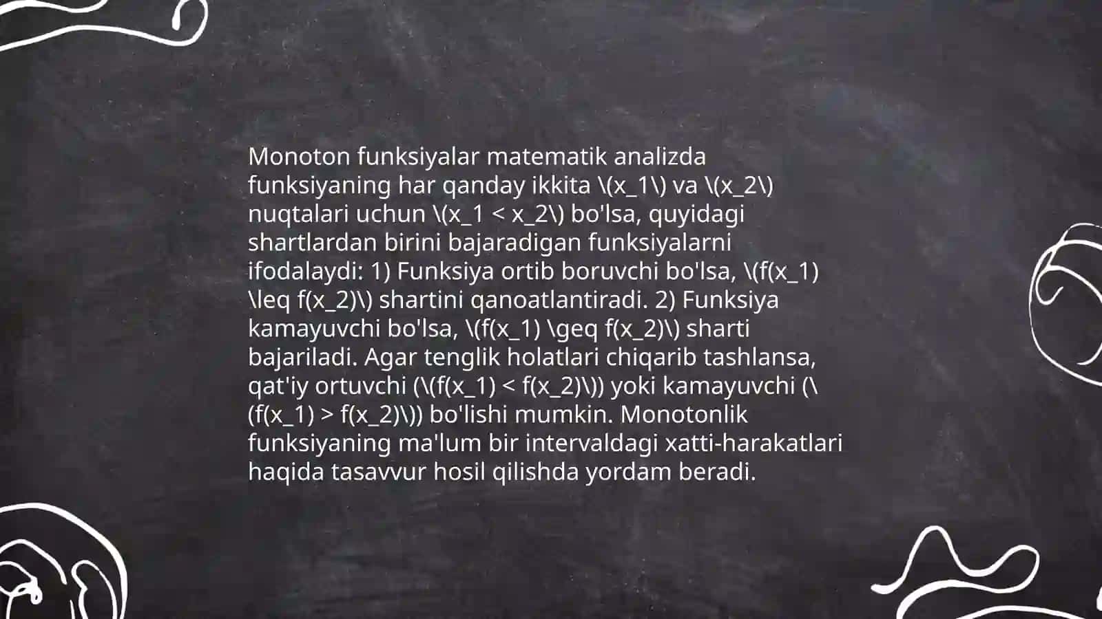 Monoton funksiya 3