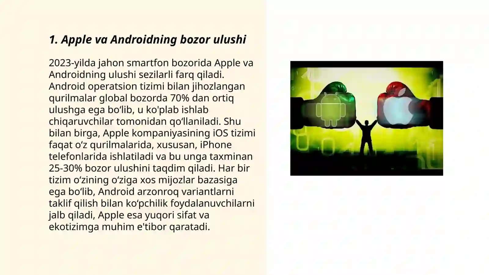Apple vs android 3