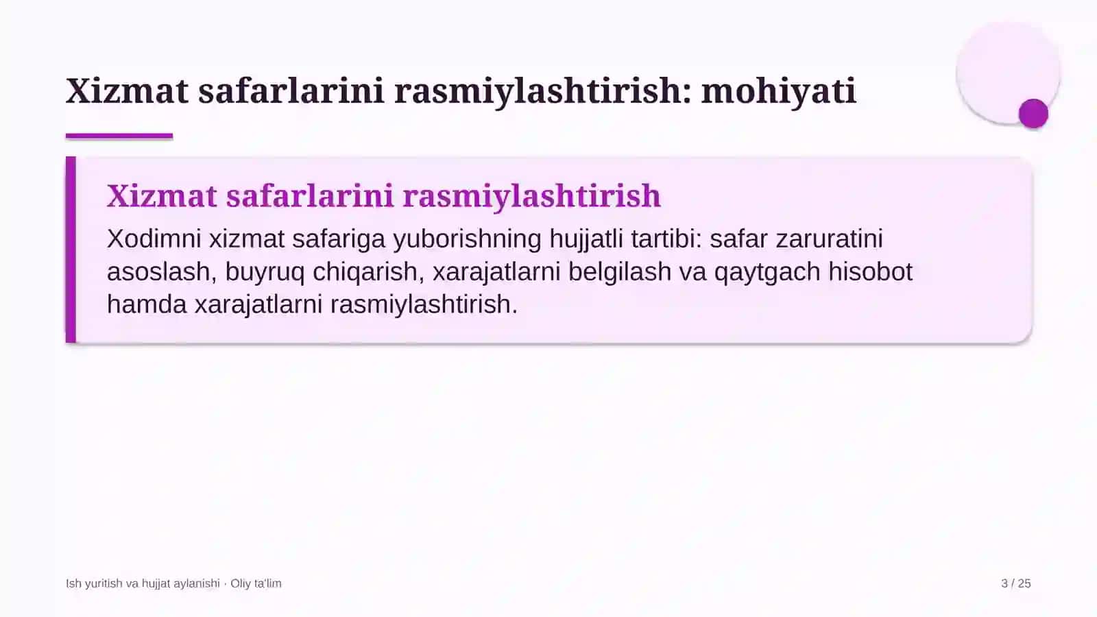 Elektr montaj ishlarida xizmat safarlarini rasmiylashtirish 3
