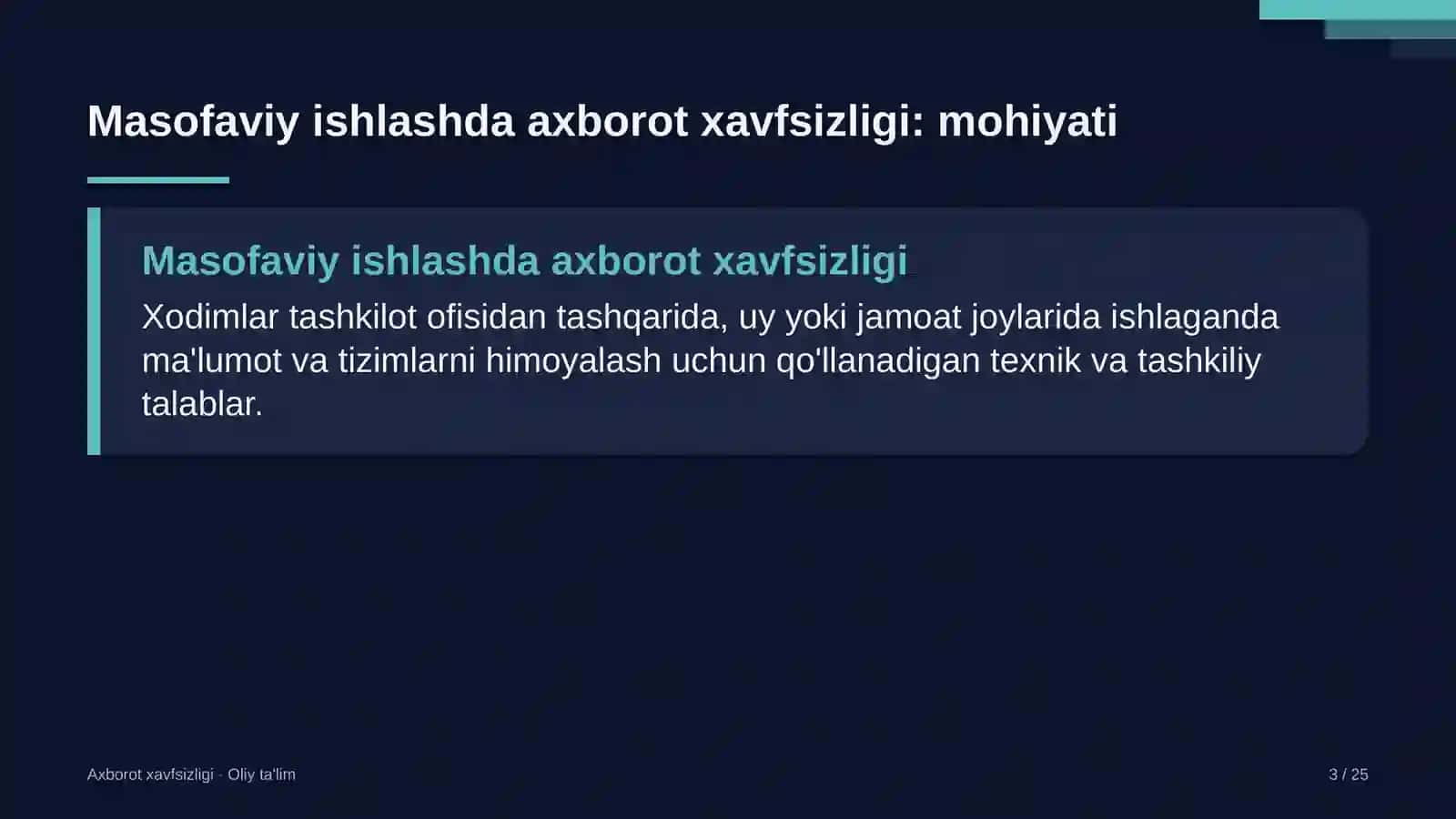 Echkichilikda masofaviy ishlashda axborot xavfsizligi 3