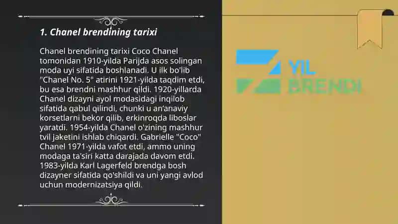 Chanel brendi haqida 3