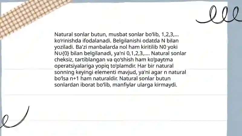 Natural sonlar 3