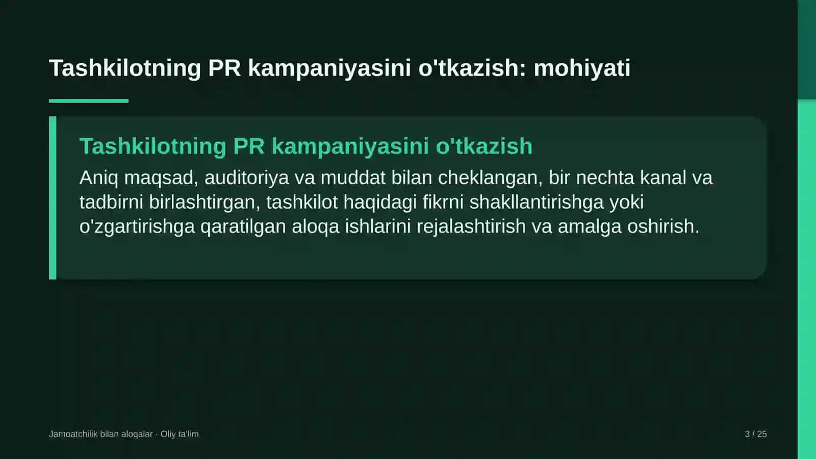 G'allachilikda tashkilotning PR kampaniyasini o'tkazish 3