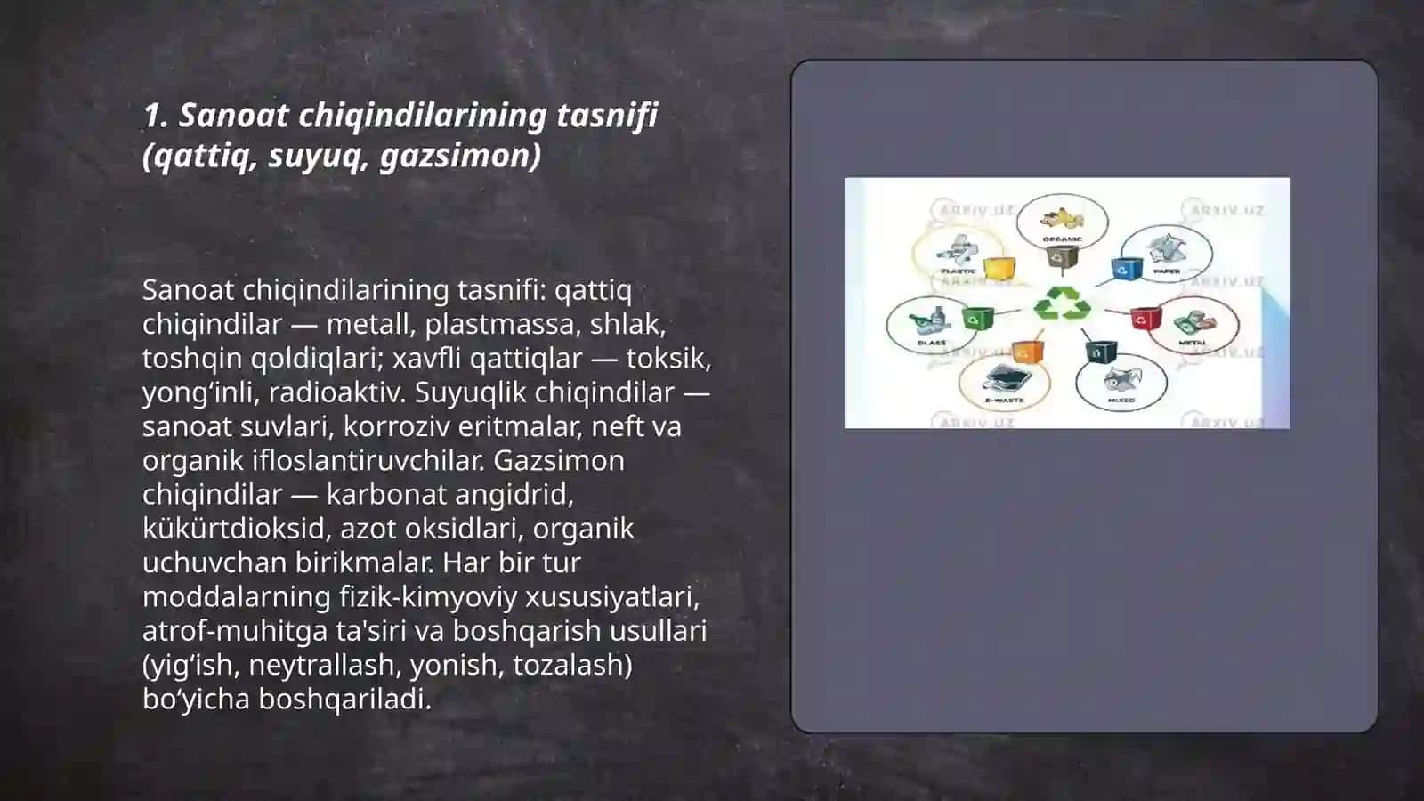 Sanoat chiqindilar 3