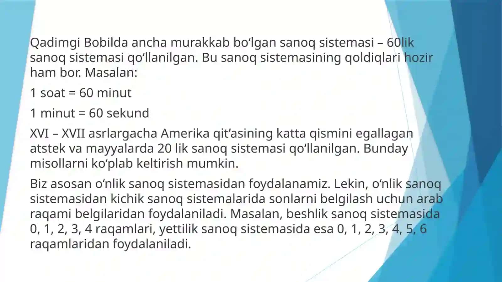 Sanoqtizimlari 3