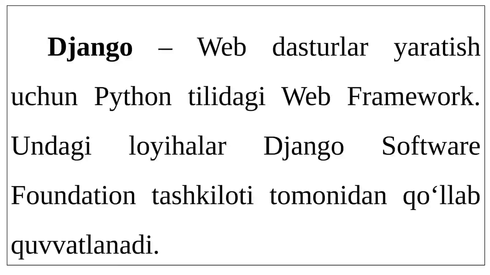 Django web framework 3