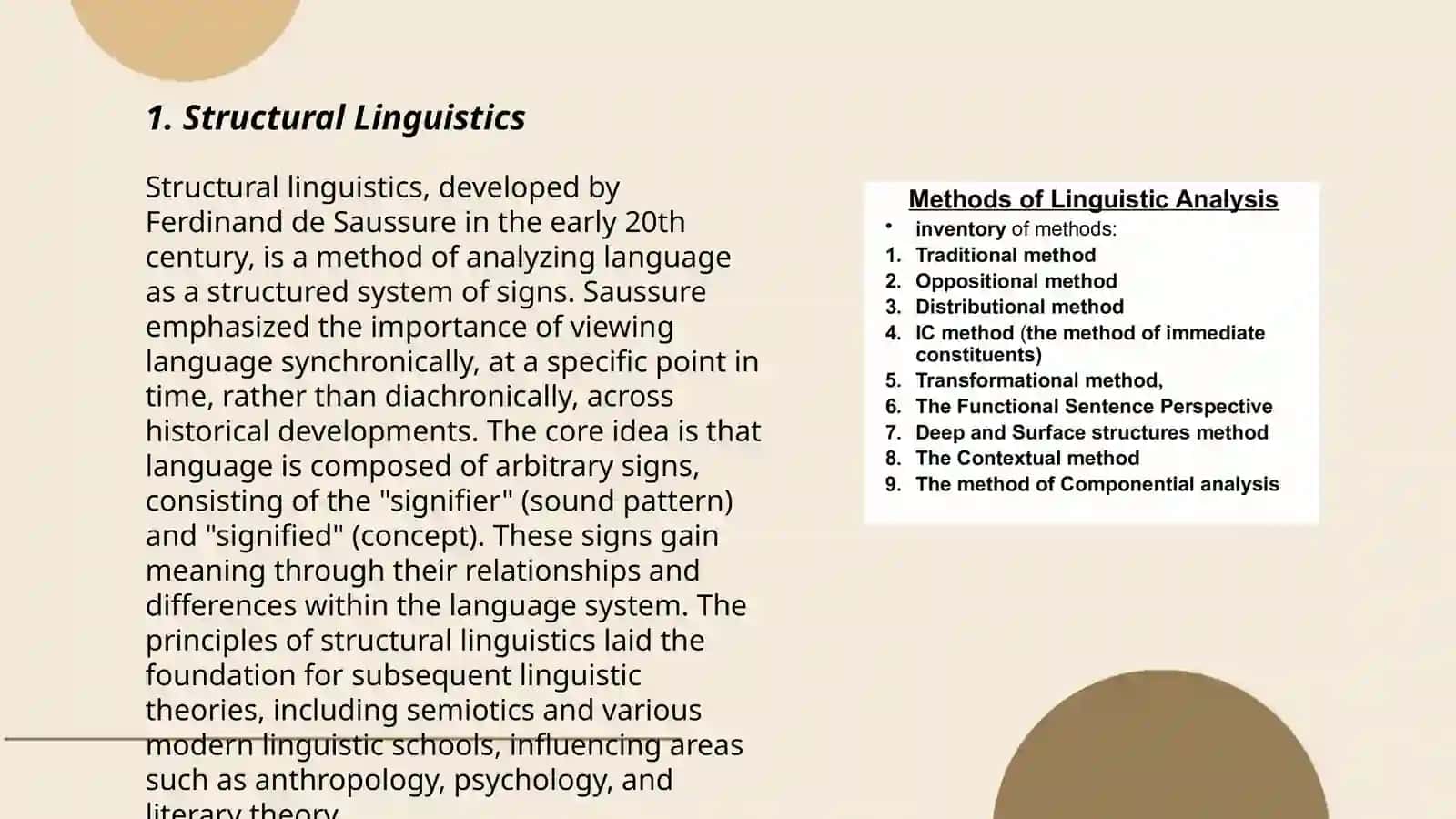 Structural Linguistics 3