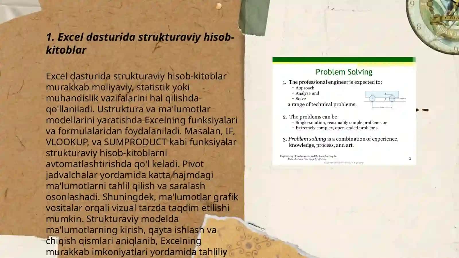 Excel dasturida strukturaviy hisob-kitoblar 3