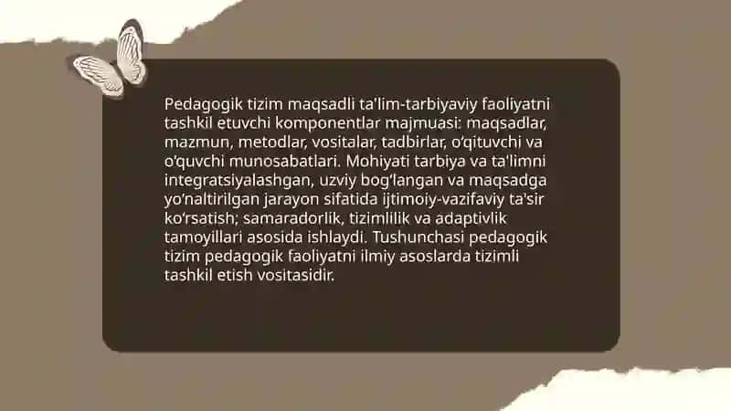 Pedagogik tizim sifatida 3
