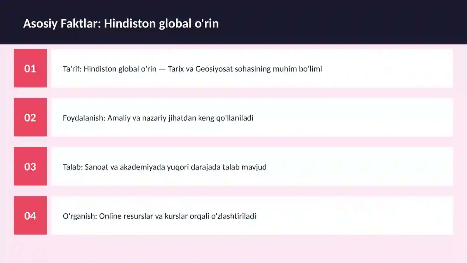 Hindiston global o'rin 3