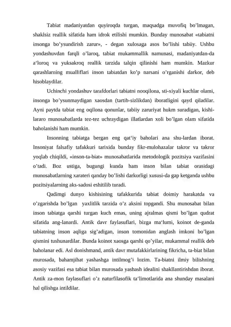 Tabiat va ekologik muammolar 3