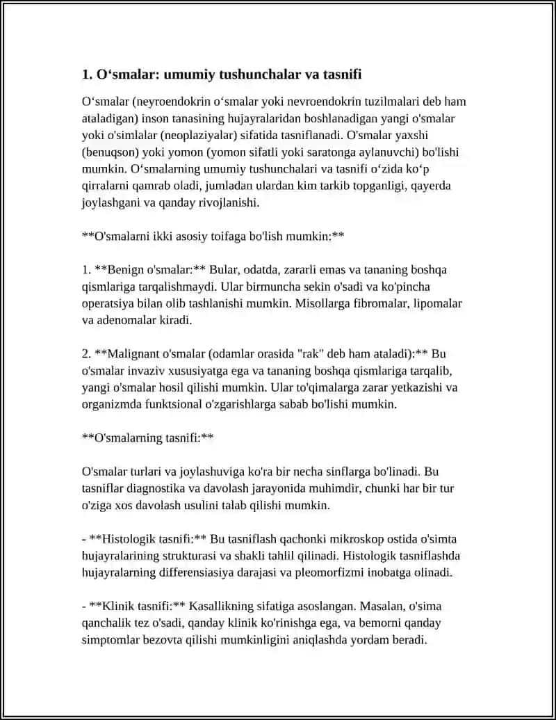 OʻSMALAR 3