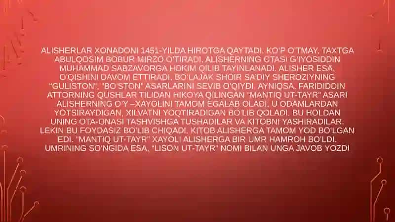 Alisher Navoiyning faoliyati 3