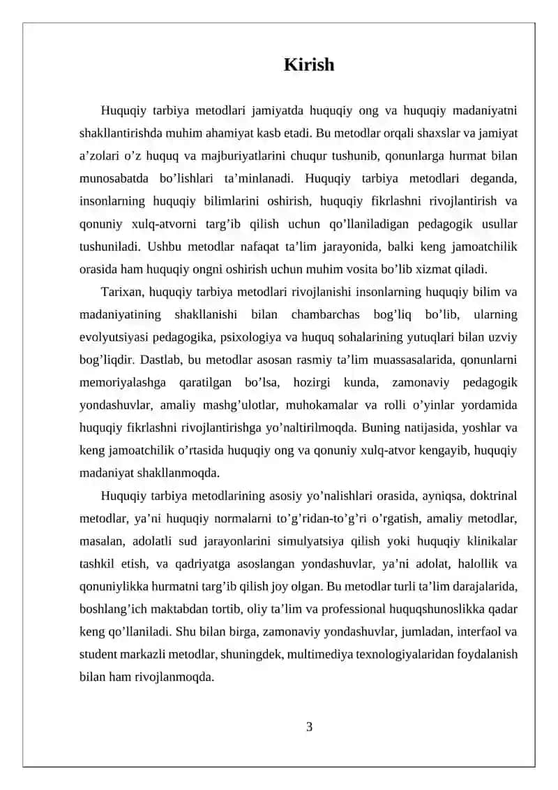 Huquqiy Tarbiya Metodlari 3