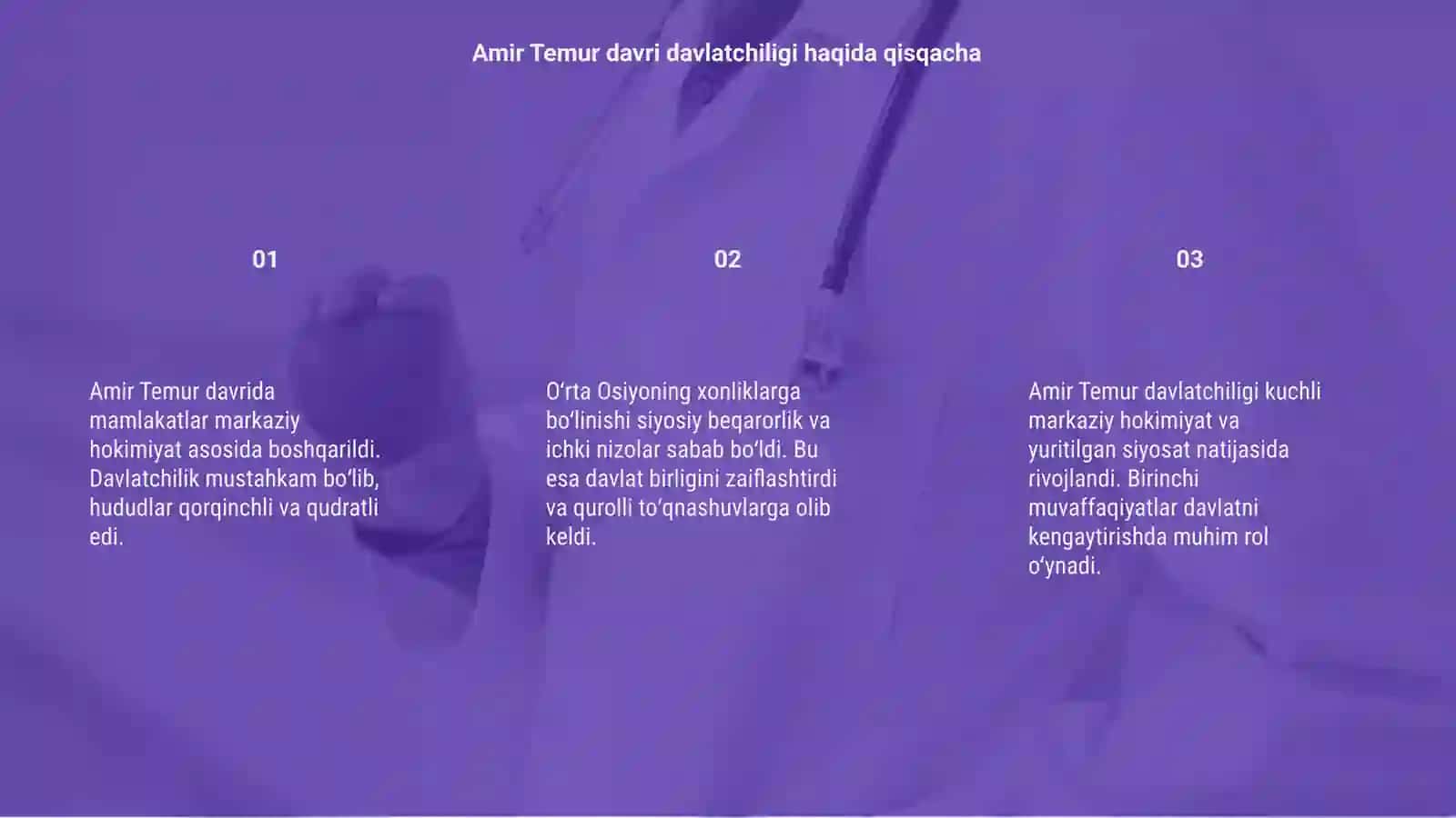 Amir Temur davri davlatchiligi 3
