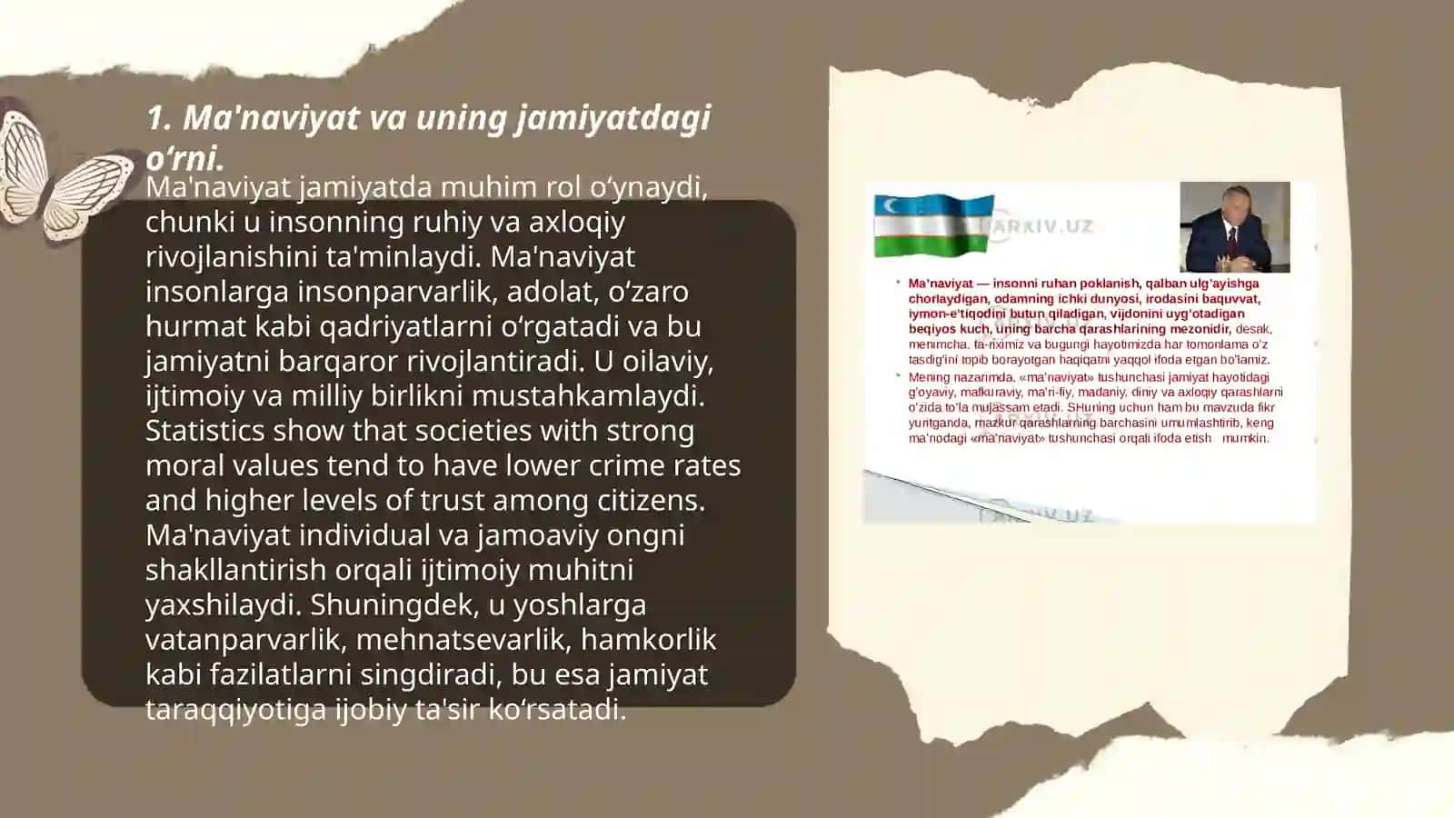 Ma'naviy madaniyat tushunchasi. Axloqiy immunitet. Estetik immunitet 3
