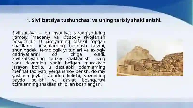 Tarix sivilizatsiyasi va madaniyat falsafasi 3