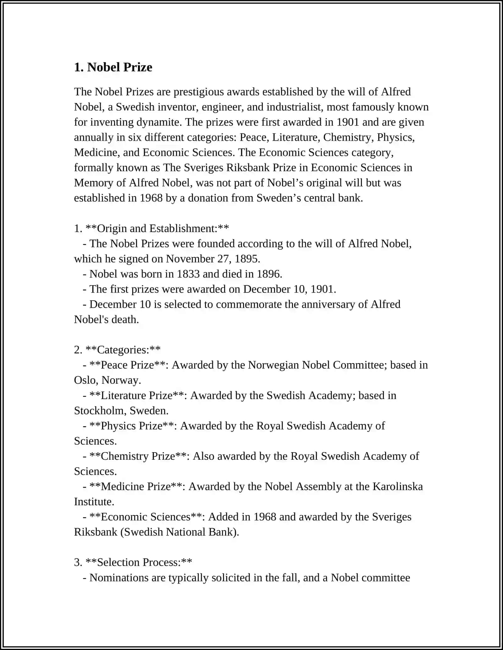 Nobel Prize 3