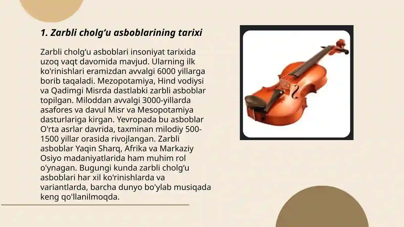 Zarbli cholgʻuga òrgatish 3