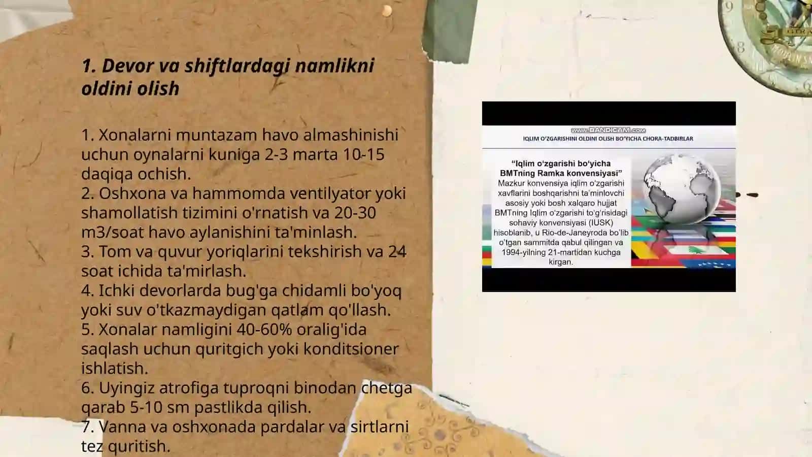 Uyda karozyani oldini olish 3