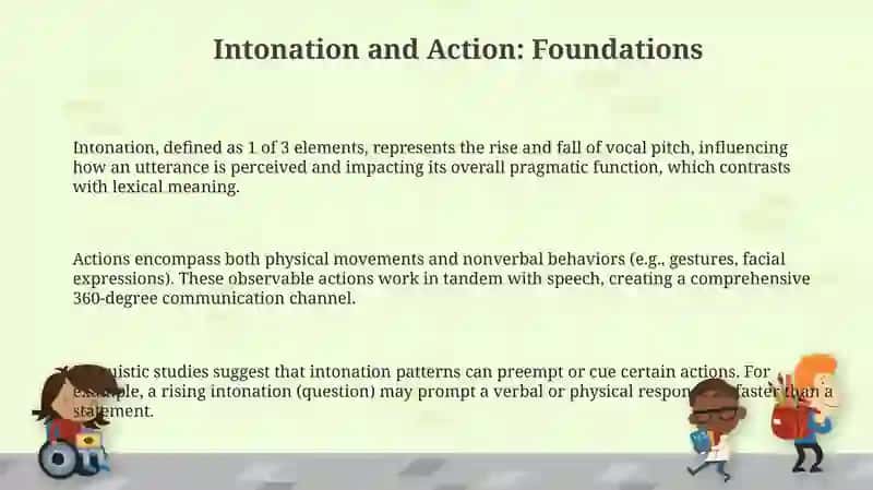 Intonation and actions 3