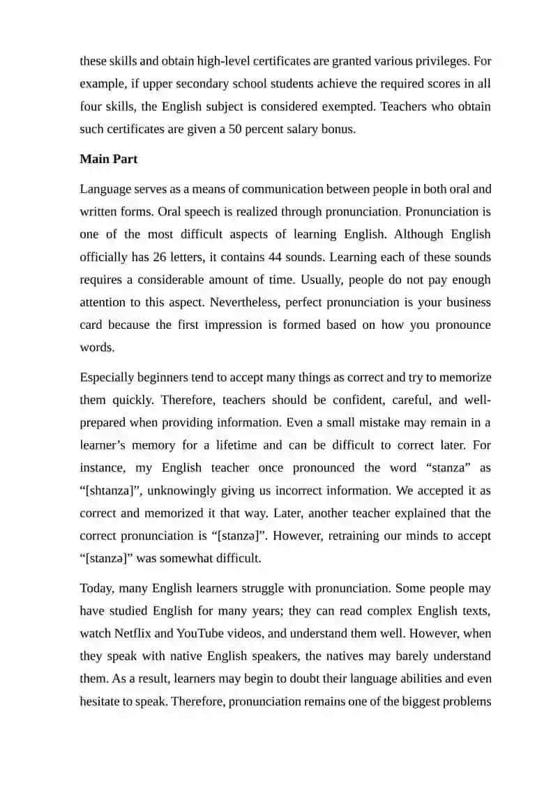 FORMING AND IMPROVING CORRECT PRONUNCIATION IN ENGLISH 3