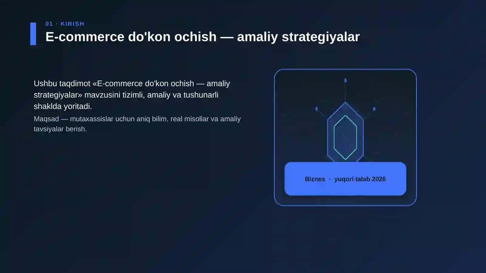 E-commerce do'kon ochish — amaliy strategiyalar 3