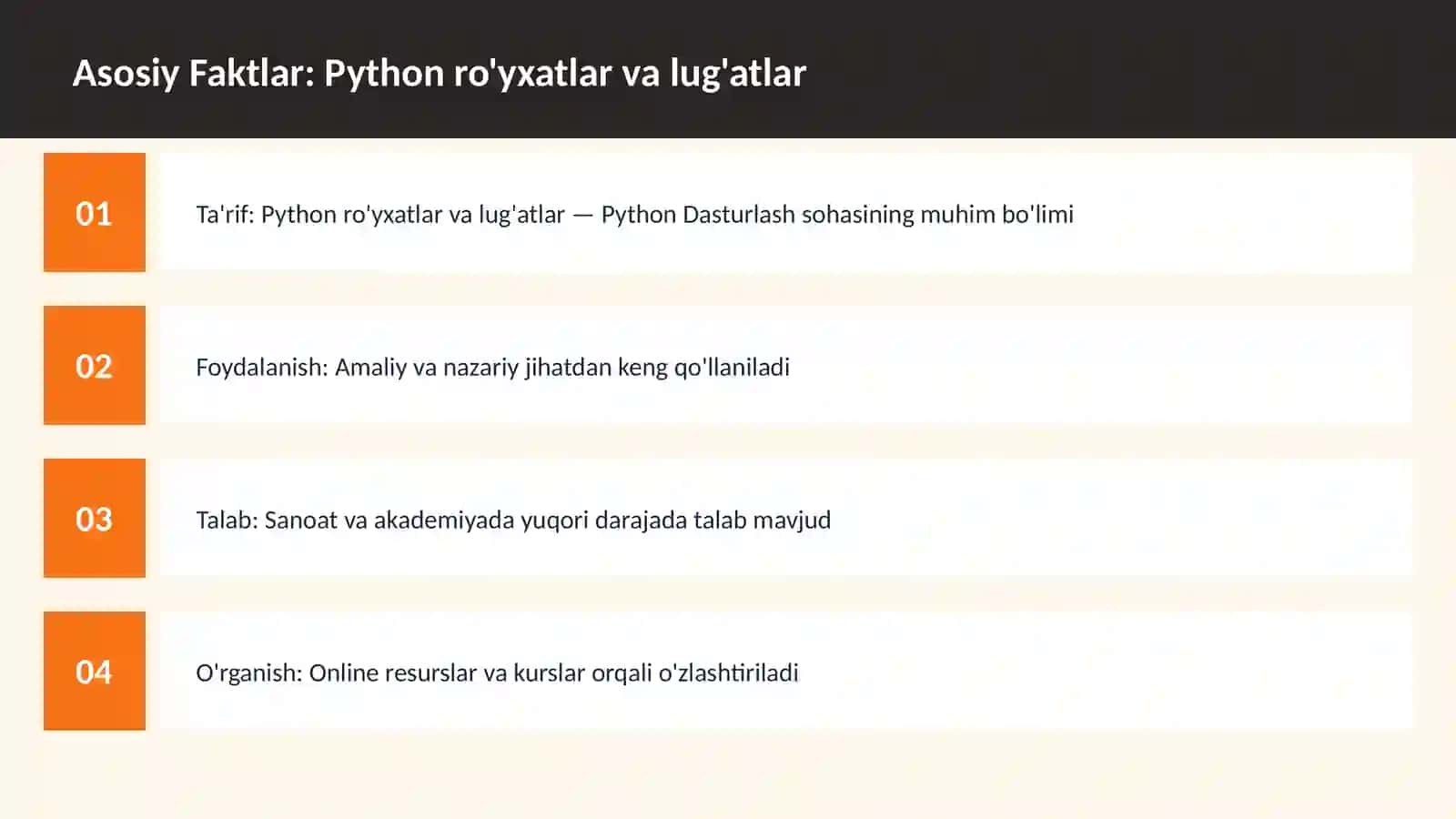 DASTURLASH | PYTHON DASTURLASH 3