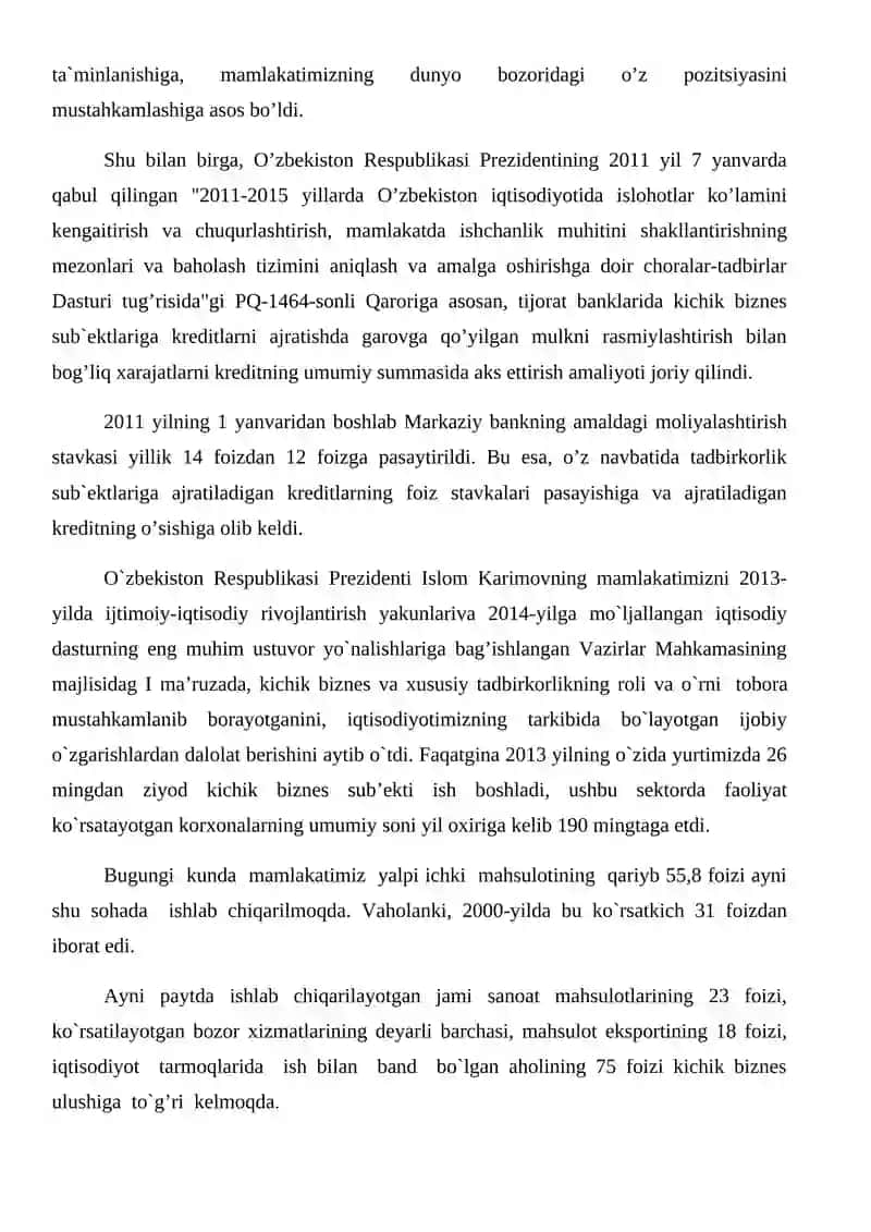 Kichik biznes va xususiy tadbirkorlik 3