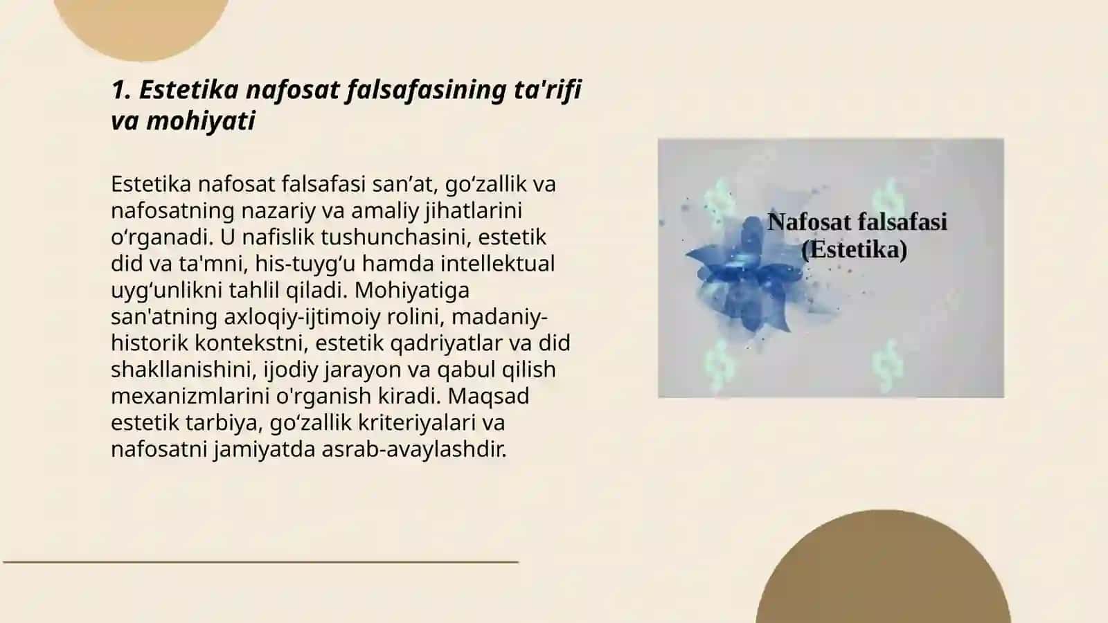 Estetika nafosat falsafasi 3