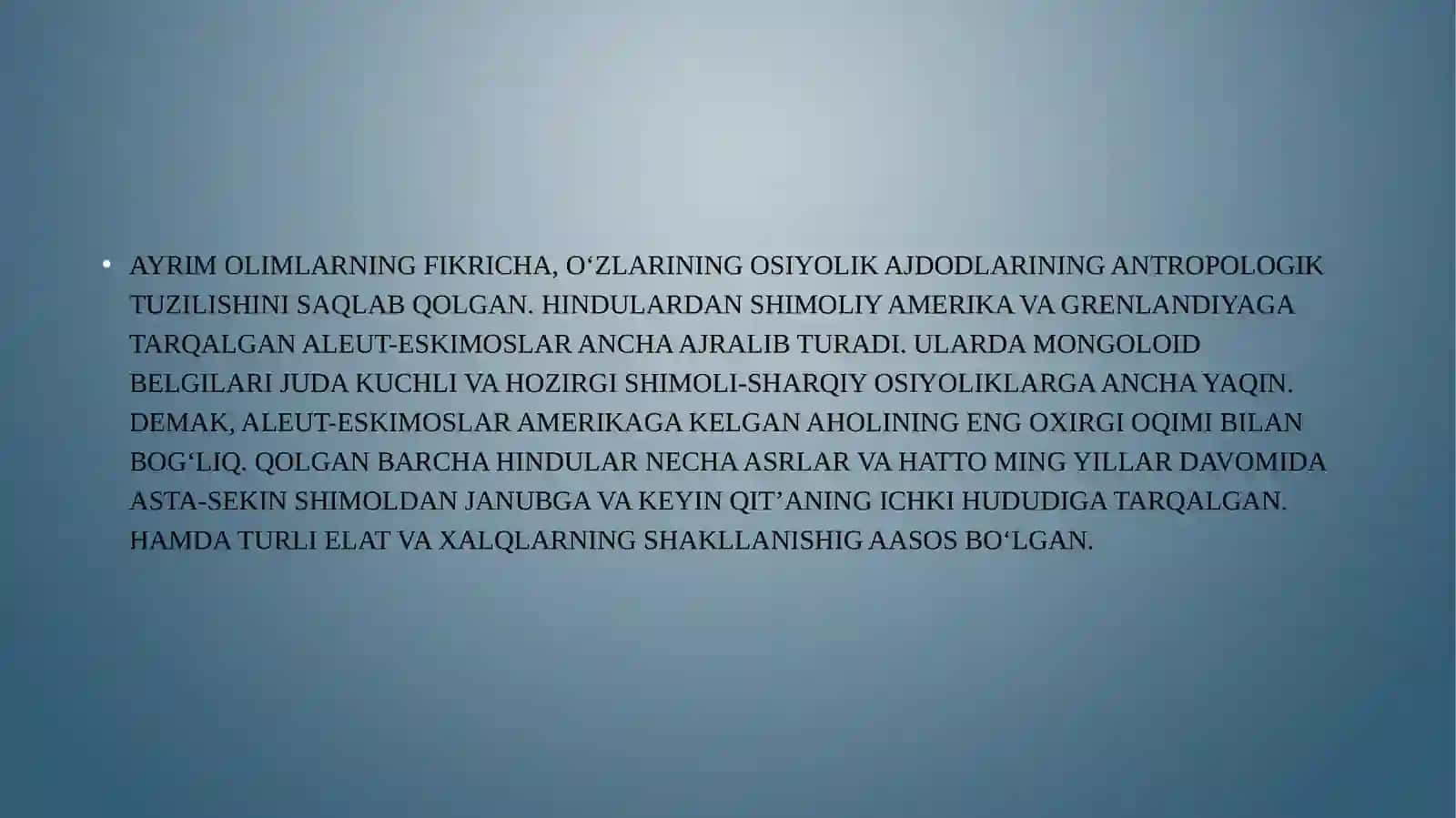 INSONIYATNING AMERIKA QIT’ASIGA TAQALISHI 3