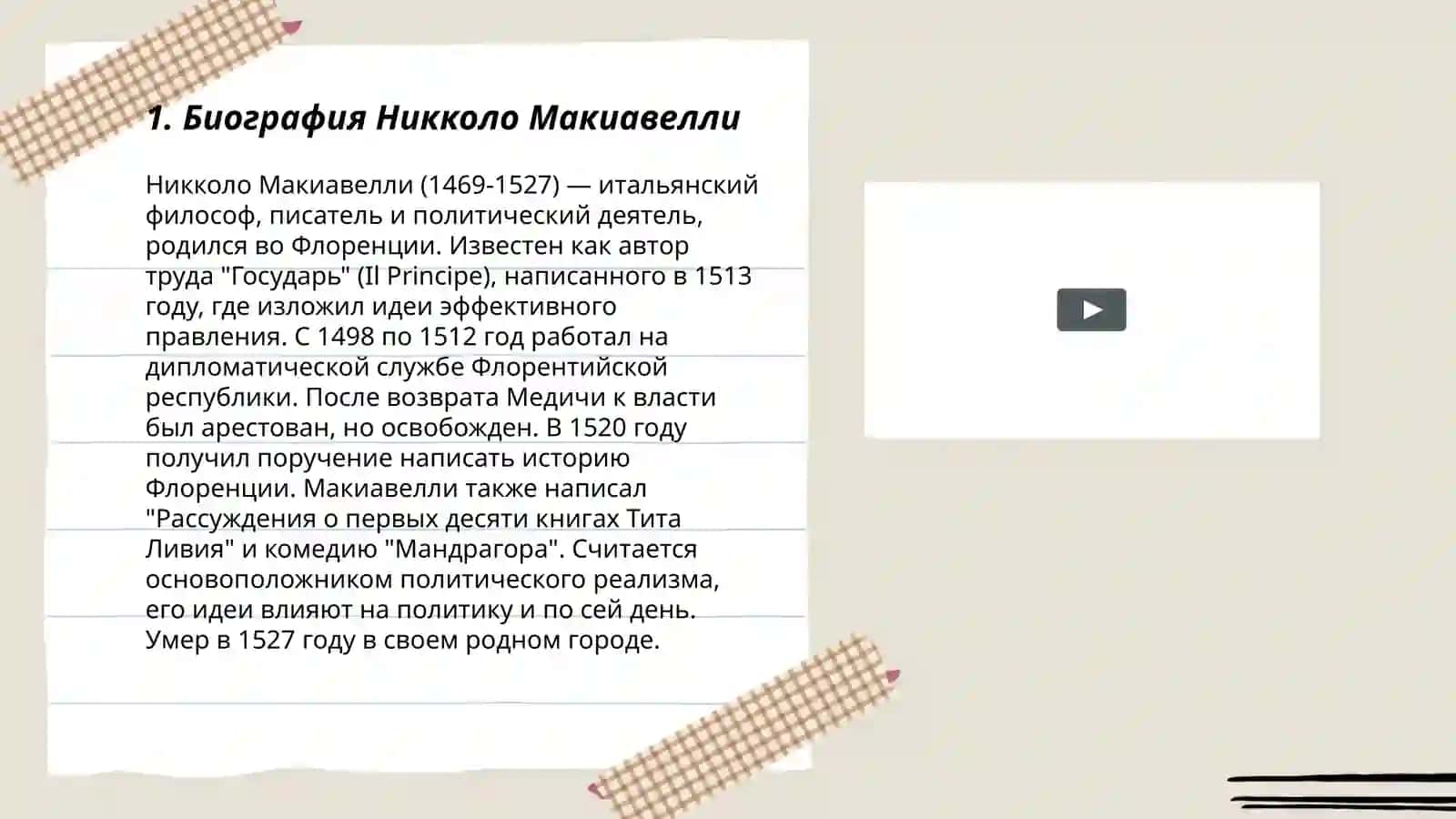 Макиавелли "Государь" 3