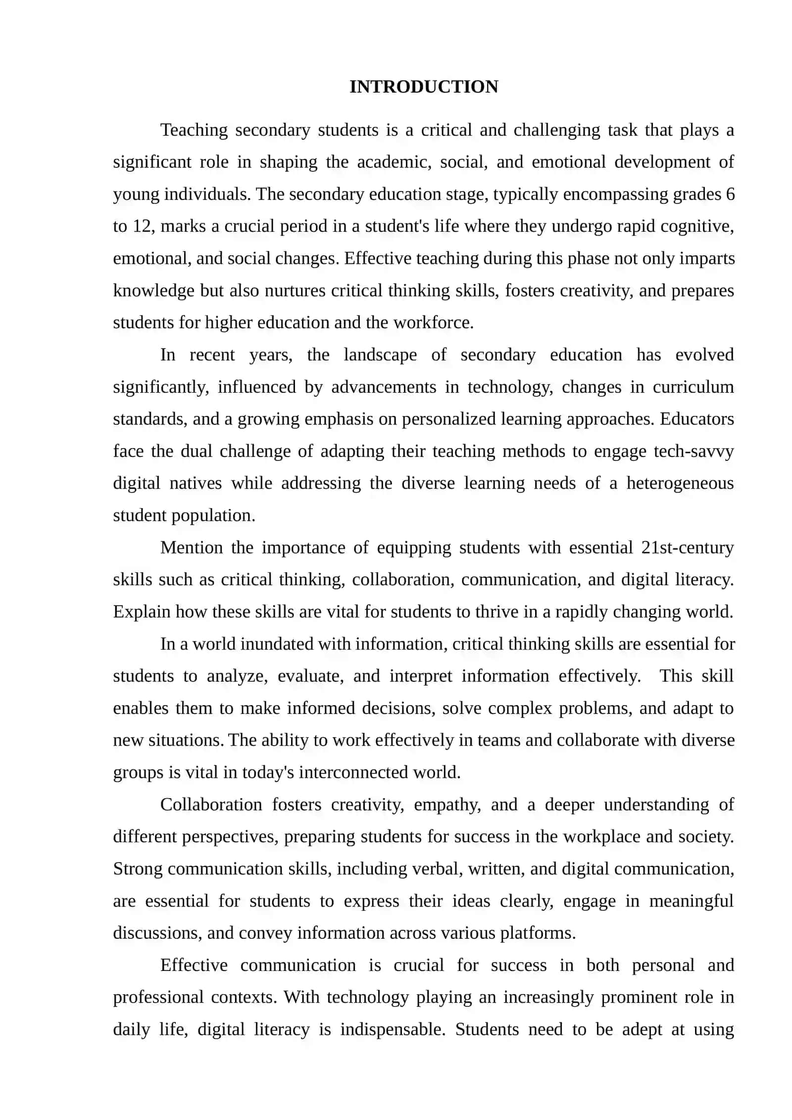 Common Difficulties of Teaching English in Secondary School 3