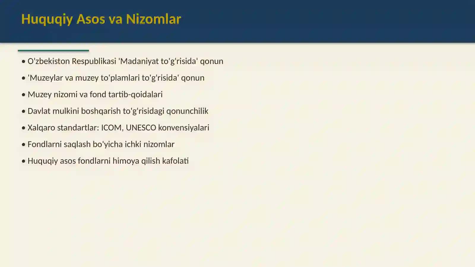 Muzey fondlarini saqlash tartibi 3