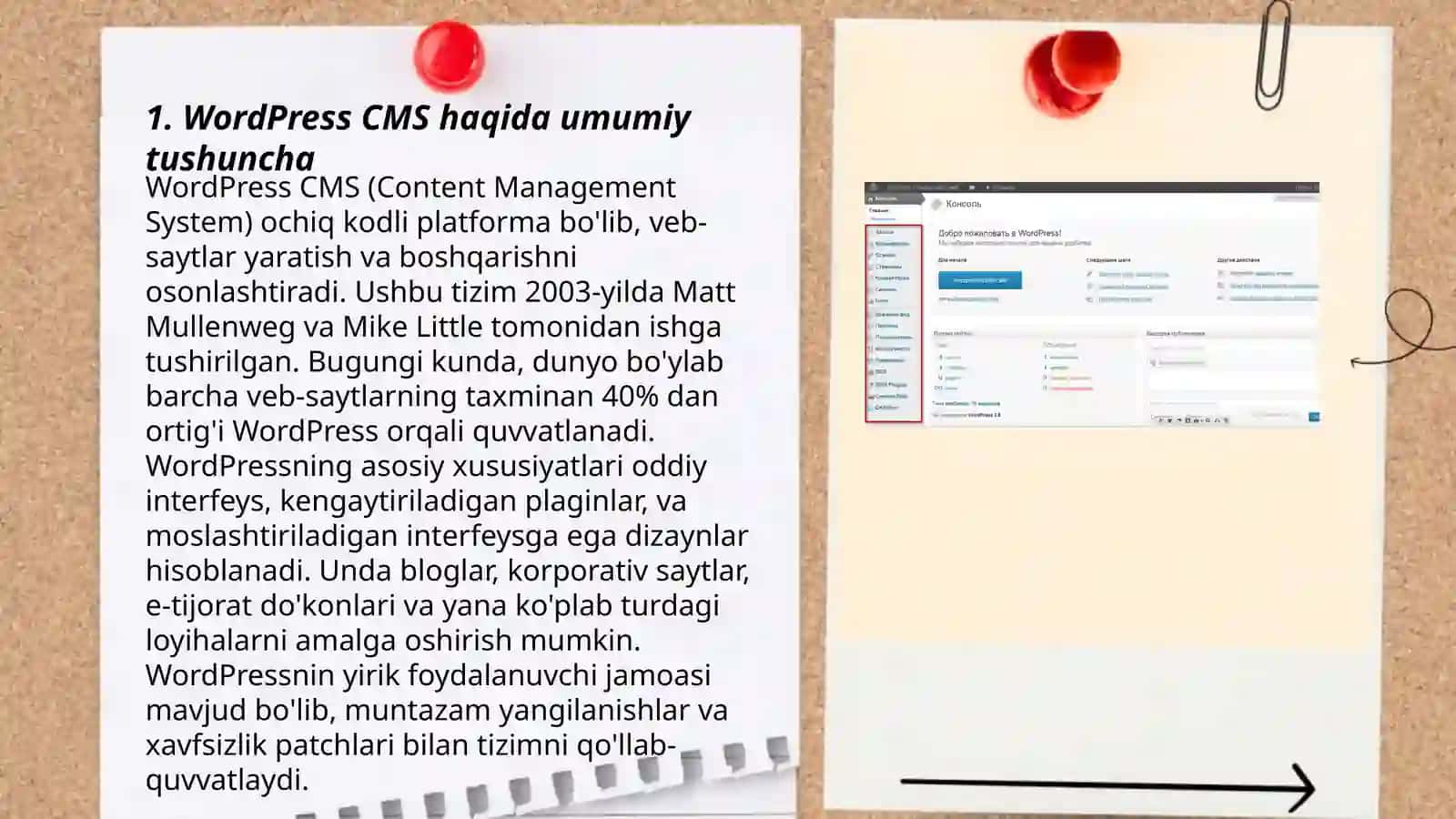 CMS WordPress yordamida sayt yaratish va uni sozlash 3