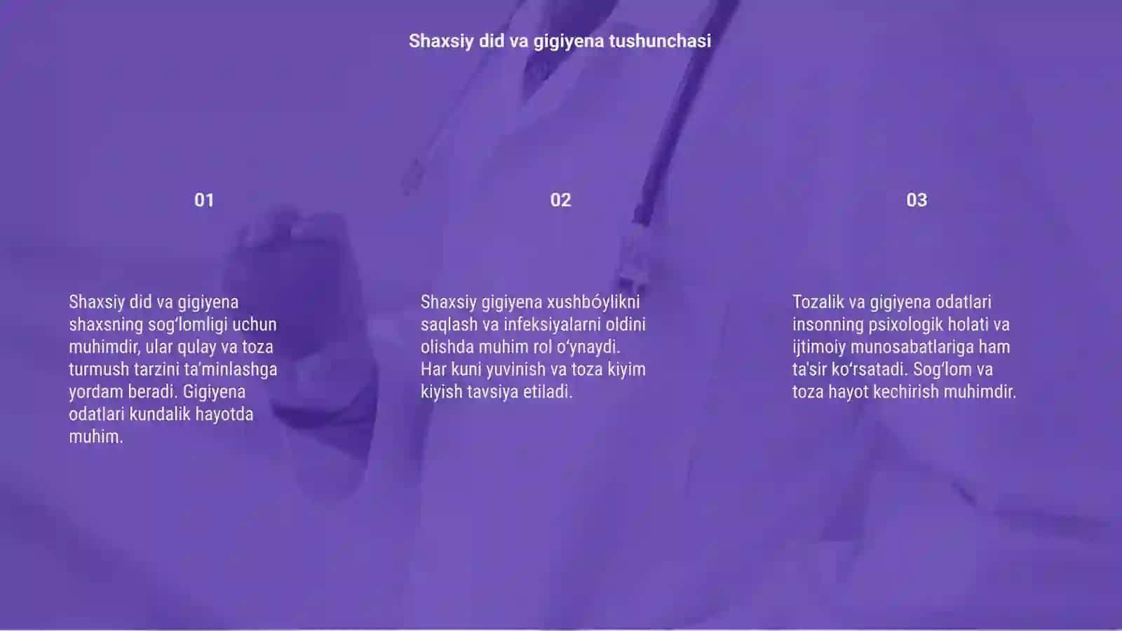 Shaxsiy did va gigiyena 3