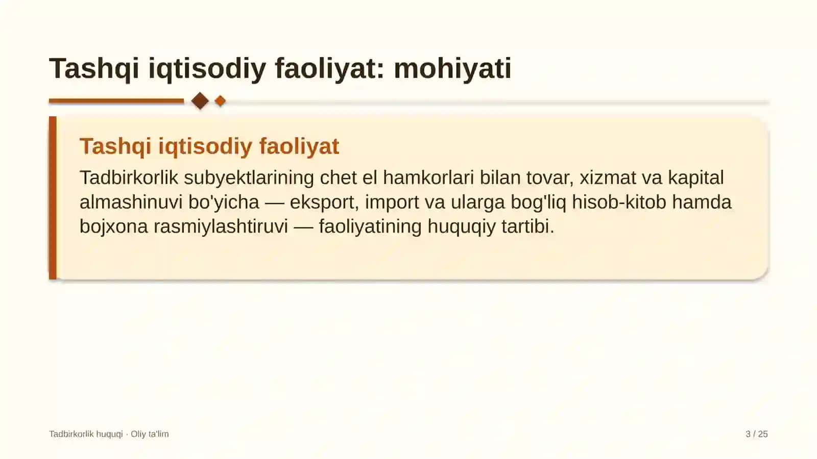 Yoga studiyalarida tashqi iqtisodiy faoliyat 3