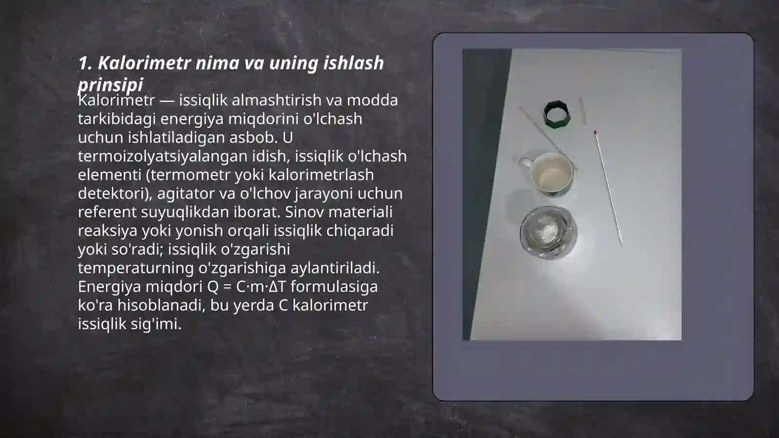 Kalorimetriya 3