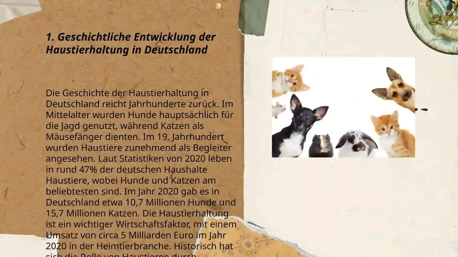 Nutzung der Haustiere 3