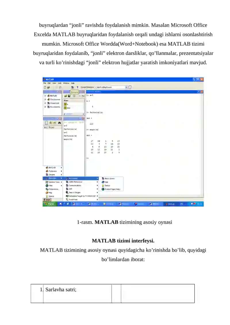 MATLAB dasturida funksiyalar 3