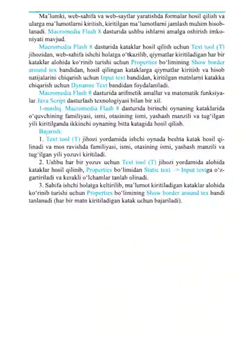 Web-sahifalarda formalar yaratish va bezash 3