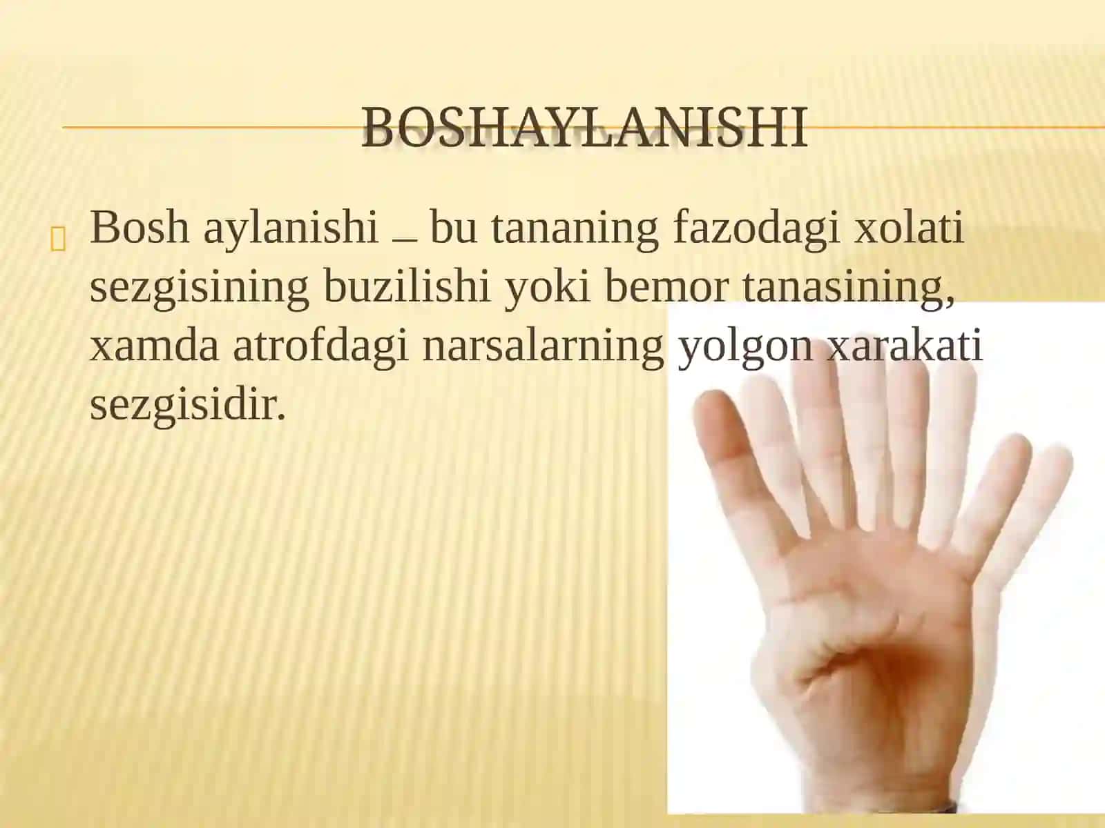 BOSH AYLANISH SINDROMI 3