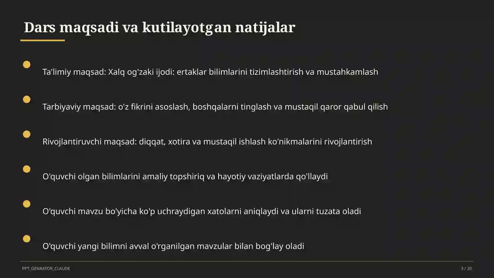 Xalq og'zaki ijodi: ertaklar (5-sinf) 3