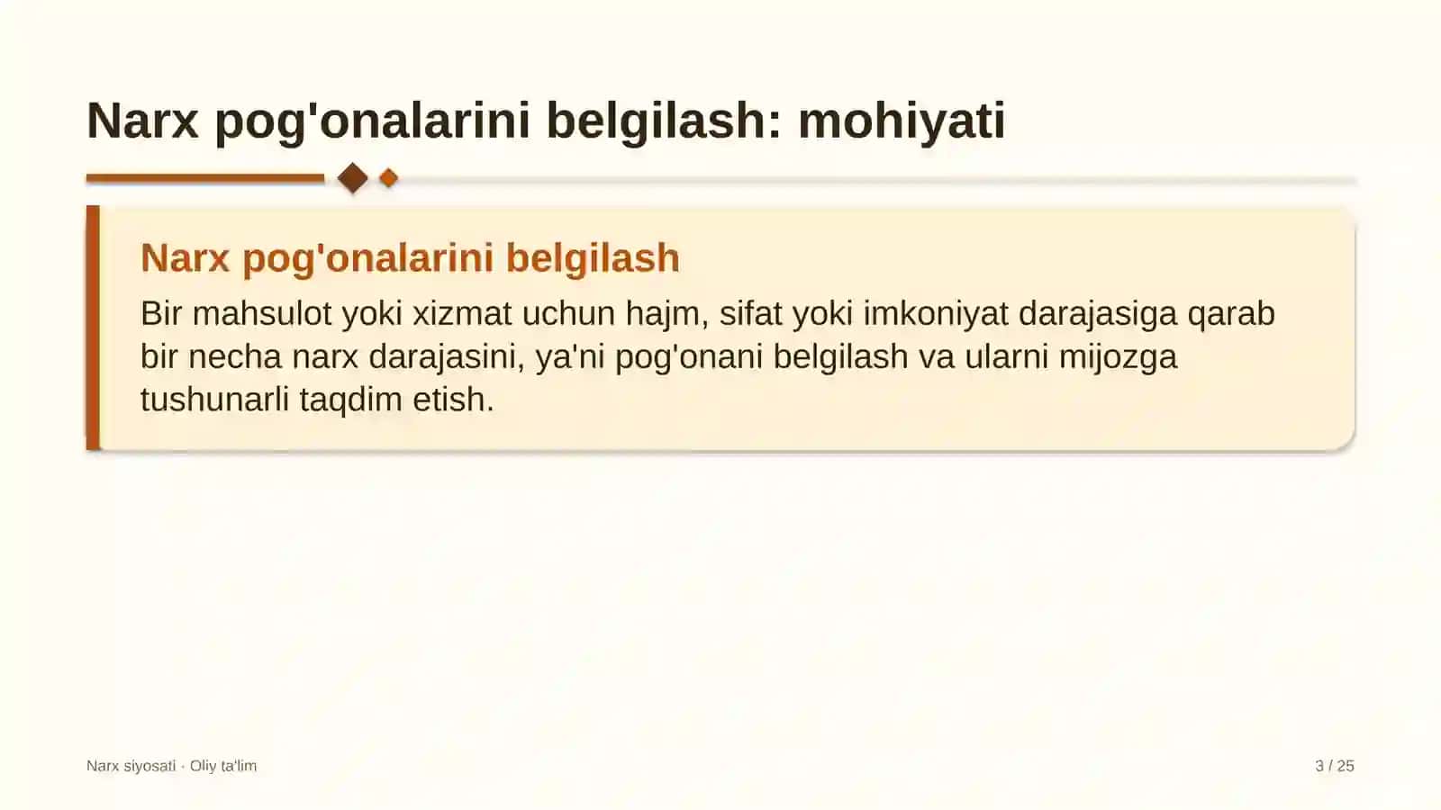 Farmatsevtika sanoatida narx pog'onalarini belgilash 3