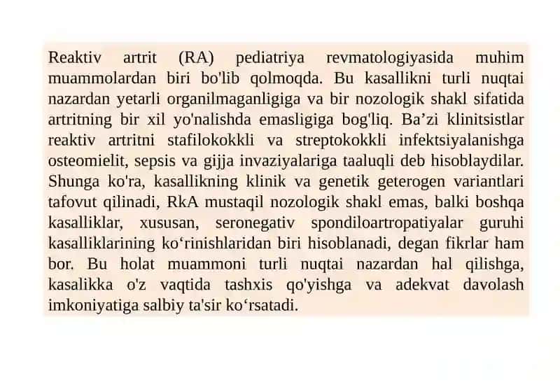 Reaktiv artrit 3